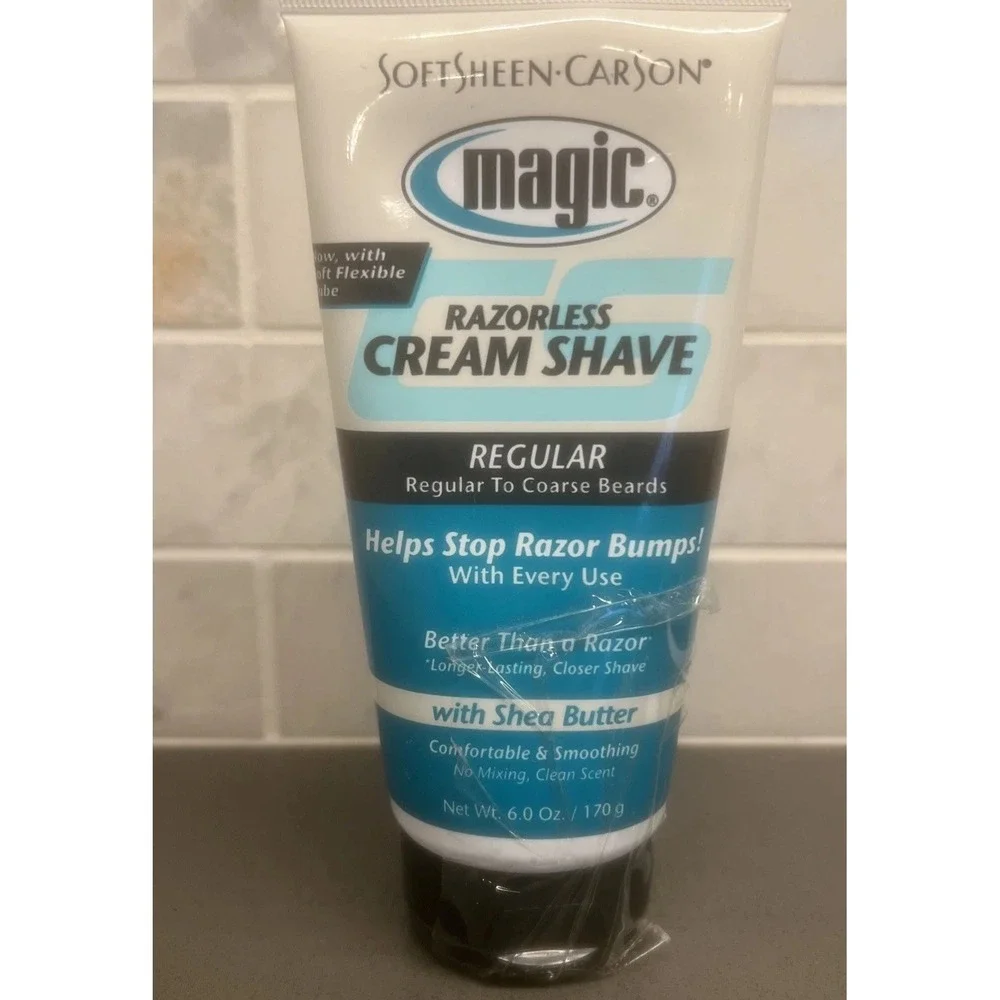 NEW-Regular Razor List Magic cream Shave 6oz